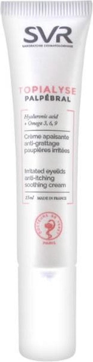 Svr Topialyse Palpebral Creme Apaisante Anti-grattage Geirriteerde Oogleden 15ml