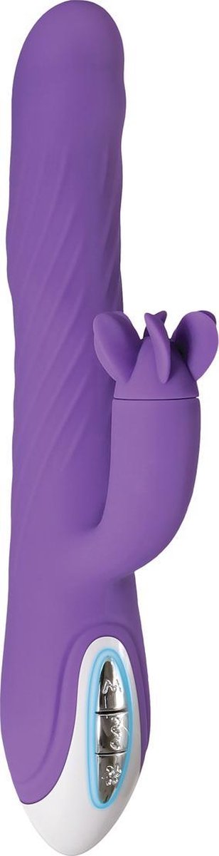 Evolved Tilt-O-Whirl Rabbit Vibrator Draaiende Stimulatie Paars