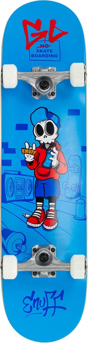 Enuff SkateboardKinderen - Skully - blauw/rood/wit