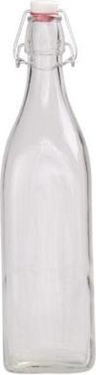 Beugelfles - Melkfles - Waterfles - Limonadefles - Swing Fles - met capsule - 1 liter