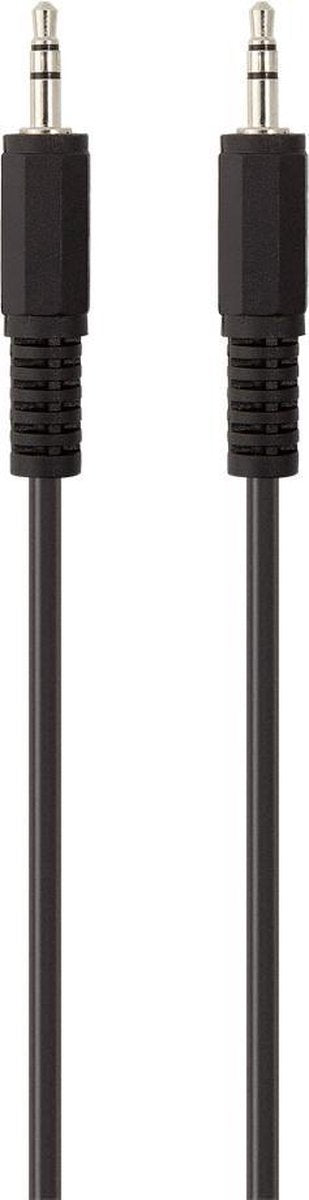 Belkin F3Y111bf2M-P Jackplug Audio Aansluitkabel [1x Jackplug male 3.5 mm - 1x Jackplug male 3.5 mm] 2.00 m Zwart Vergulde steekcontacten