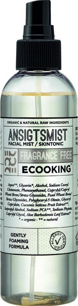 Ecooking - Face Mist/Skin Tonic Fragrance Free 200 ml