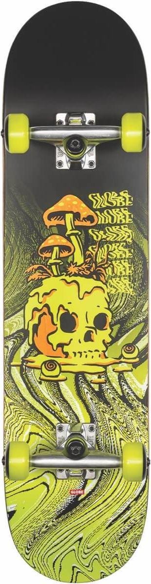 Globe G1 Nature Walk 8.125 compleet skateboard black / toxic yellow