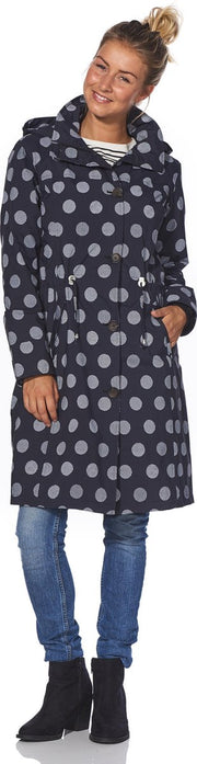 Coat Winny black/off white-L
