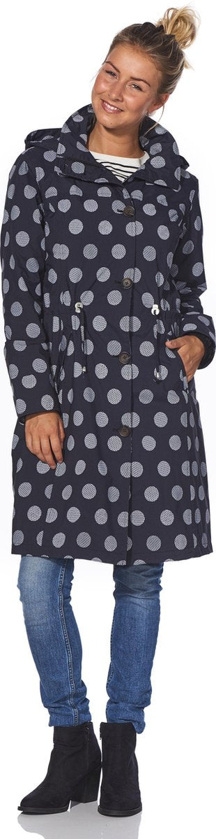 Coat Winny black/off white-L