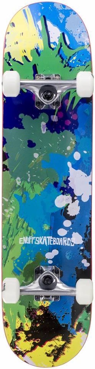 Enuff Splat Skateboard Green / Blue 7.75"