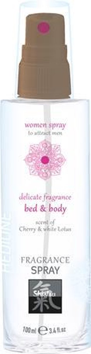 Feromonen Bed & Body Spray Voor Vrouwen - Kers & Witte Lotus