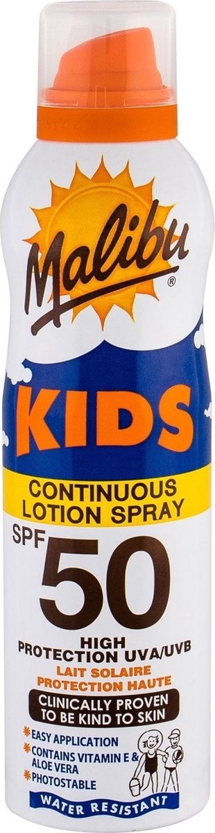 Malibu Kids Continuous Zonnebrand Spray - 175 ml (SPF 50)