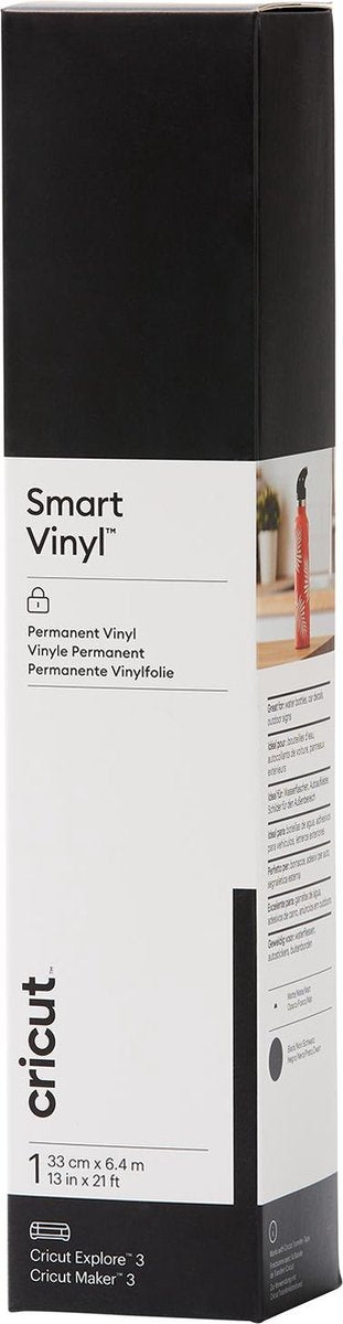 Cricut Vinyl Folie - Smart Vinyl - Permanent - 33x640cm - Zwart
