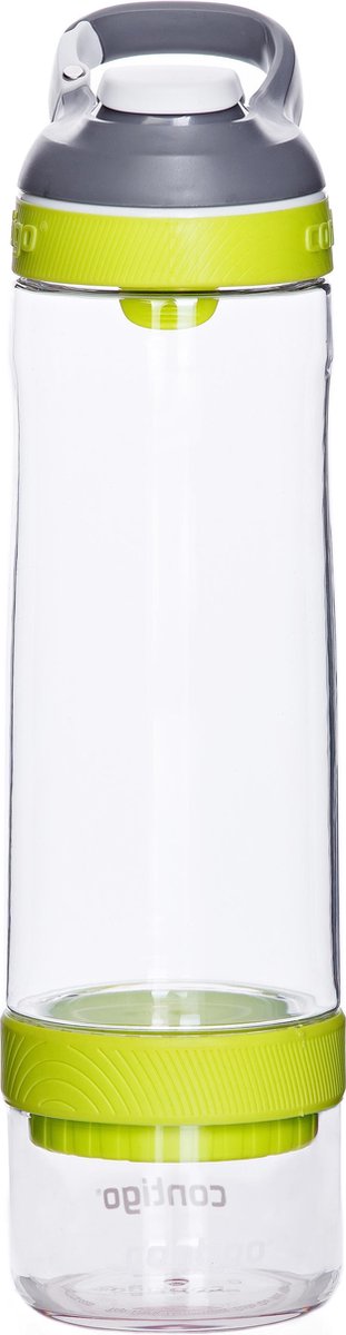 Contigo Drinkfles - lime groen/grijs/wit