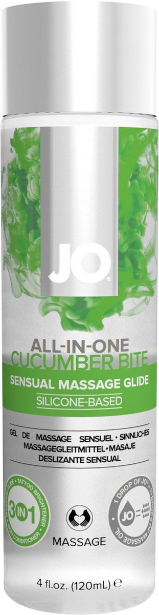 System JO All-in-One Massage Glijmiddel Komkommer - 120ml