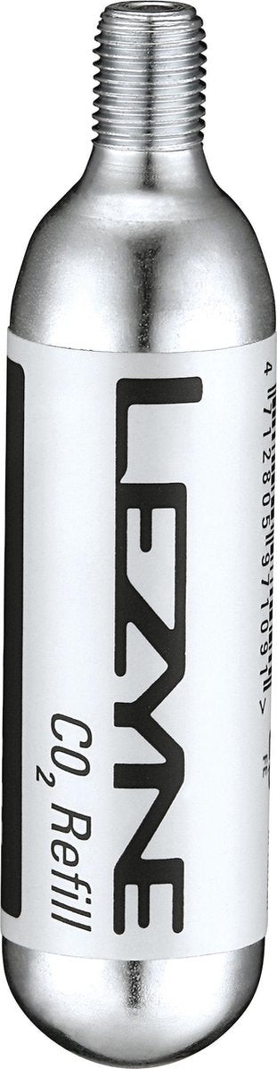 Lezyne 16G Threaded - CO2 Patronen (5x) - Zilver