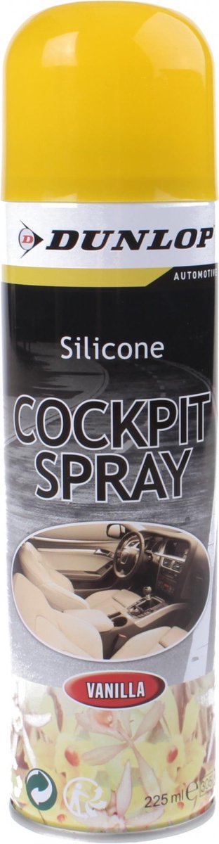 Dunlop Cockpitspray Geel 225 Ml Vanille