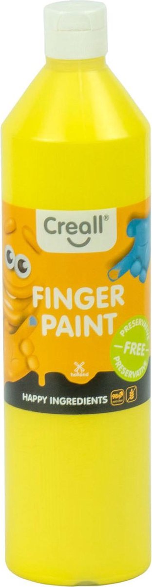 Vingerverf Creall 750ml *GEEL* PRESERVATIVE FREE