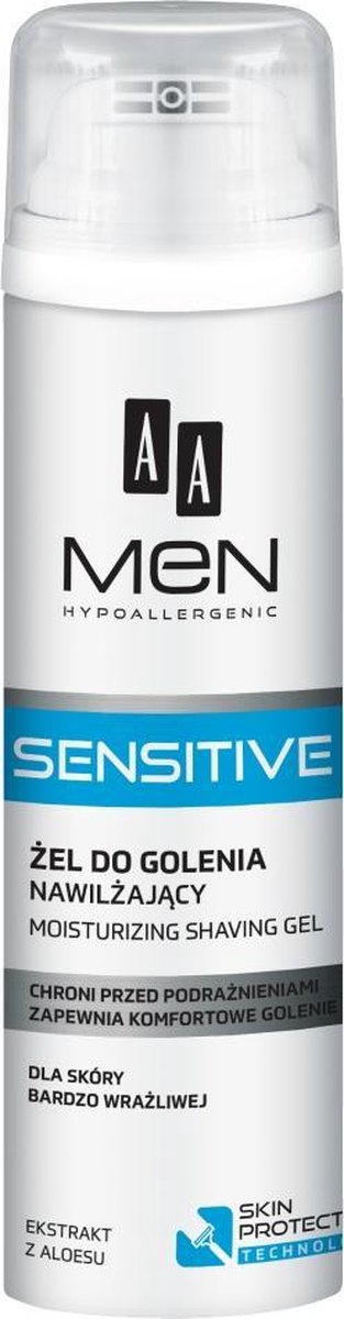 Men Sensitive Moisturizing Shaving Gel voor de zeer gevoelige huid 200ml