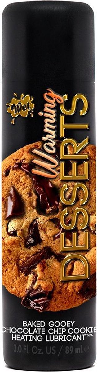 WET Verwarmend Glijmiddel Dessert Baked Gooey Chocolate Chip Cookie - 89 ml
