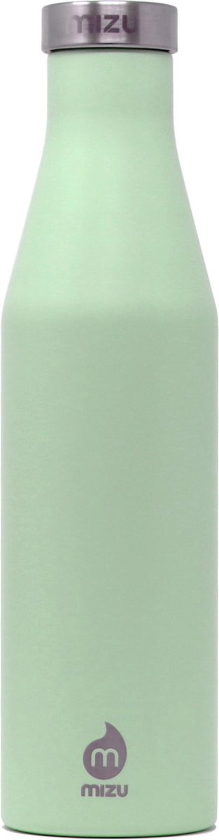 Mizu Thermosfles S6 Sea Glass RVS Thermosbeker 600 ml - groen