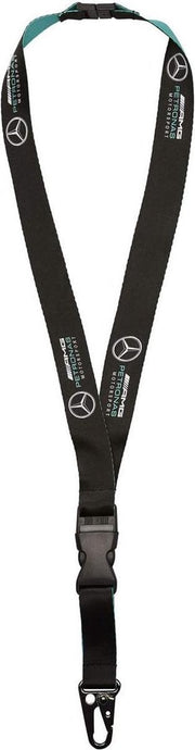 Mercedes Keycord F1 2019 Polyester 18 Cm Zwart/blauw