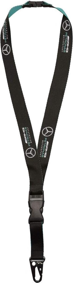 Mercedes Keycord F1 2019 Polyester 18 Cm Zwart/blauw