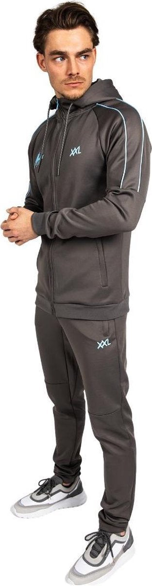 Malelions // XXL Nutrition Jacket - Antra /Light Blue - S