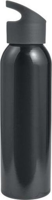 Aluminium waterfles/drinkfles 650 ml zwart - bidon
