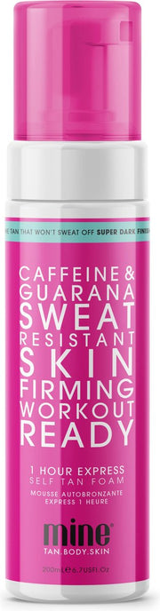 Minetan Workout Ready Self Tan Foam 200ml - zelfbruiner - Bruinen zonder zon - Vrij van parabenen - 100% natuurlijk  - 100% vegan & cruelty free