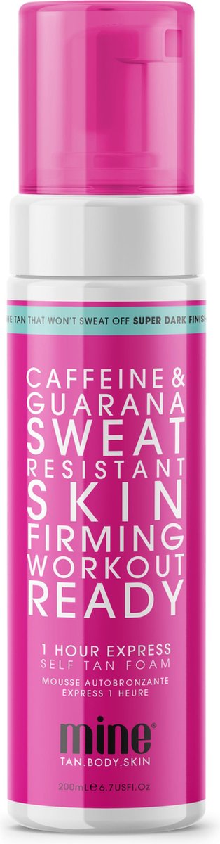 Minetan Workout Ready Self Tan Foam 200ml - zelfbruiner - Bruinen zonder zon - Vrij van parabenen - 100% natuurlijk  - 100% vegan & cruelty free