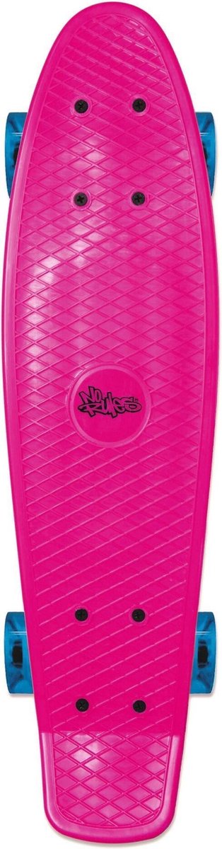 No Rules skateboard Fun roze met lichtgevende wielen