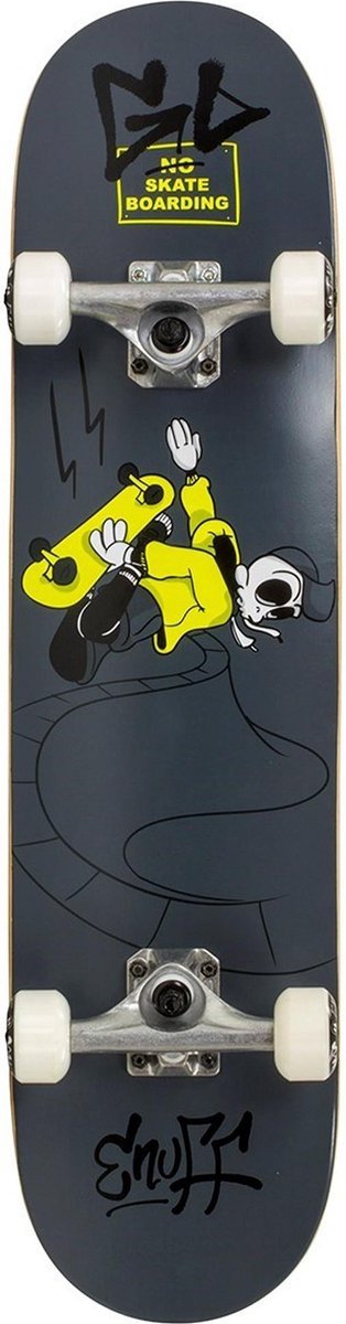 Enuff Skateboard - Skully - grijs/geel/zwart/wit