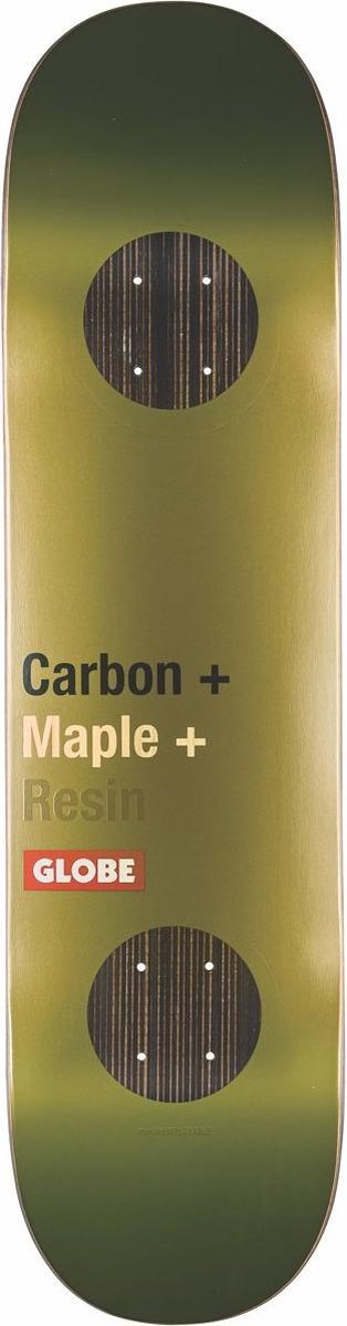 Globe G3 Bar 8.0 skateboard deck impact olive