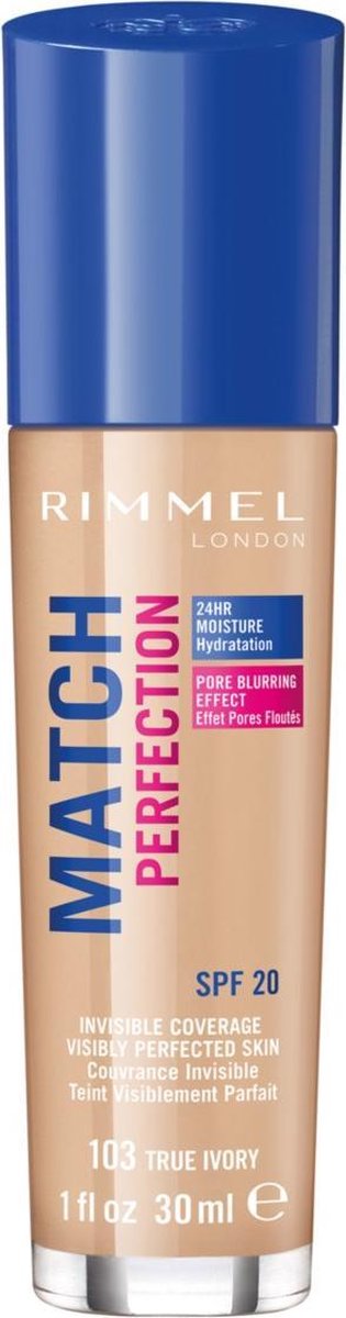 Rimmel London Match Perfection Foundation - 103 True Ivory Beige