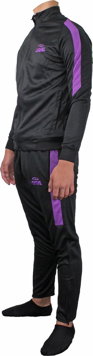 Trainingspak Legend DryFit zwart/Paars  5-6 years