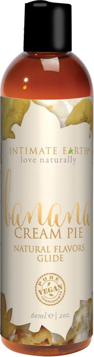 Intimate Earth Natural Flavors Glijmiddel Bananen Creme Taart -60 ml