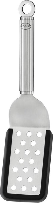 Rösle Spatel Geperforeerd 26 Cm Rvs Zilver/zwart