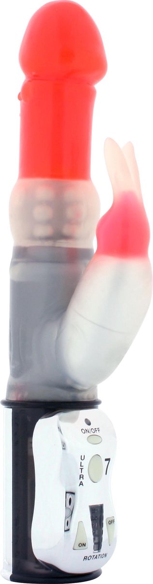 Seven Creations - Ultra 7 Future Tech Rabbit - Vibrator - Rood - Ø 40 mm