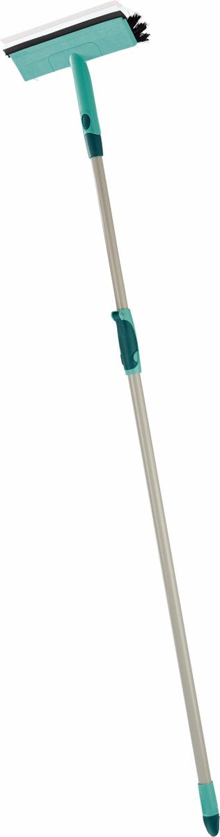 Leifheit - Raamwisser met Borstel met telescoopsteel 110-190 cm - Click System