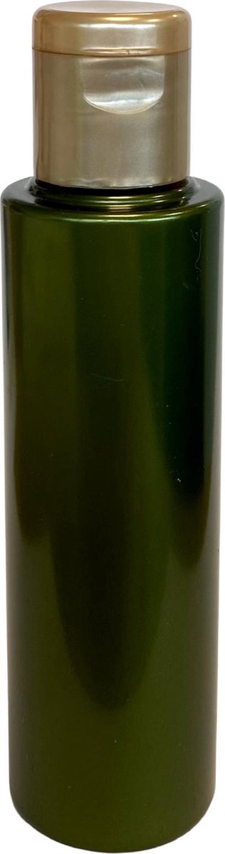 Flesje groen dop champagne kleur met klepje - 75ml - 10 stuks - leeg - hervulbaar - desinfectieflesjes - reisflesje - vloeistof flesje - leeg flesje met dop - diy flesje - bruiloftgeschenk - flesje handformaat