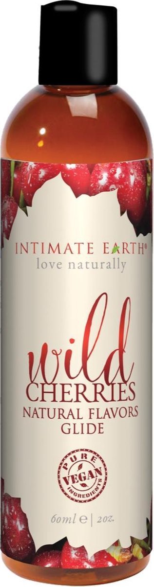 Intimate Earth Natural Flavors Glijmiddel Wilde Kersen - 60 ml