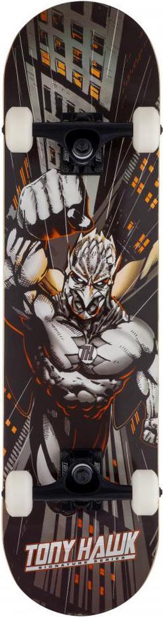 Skateboard Tony Hawk 540 - Skyscraper - Oranje - 31 x 7.5 inch - 78 cm