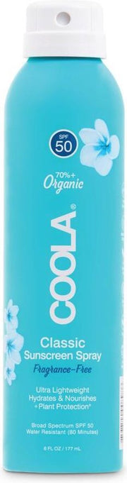 Coola Classic Body Organic Sunscreen Spray SPF50 Geur Gratis 177ml