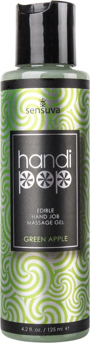 Sensuva Handipop Masturbatie Massage Gel Groene Appel - 125 ml