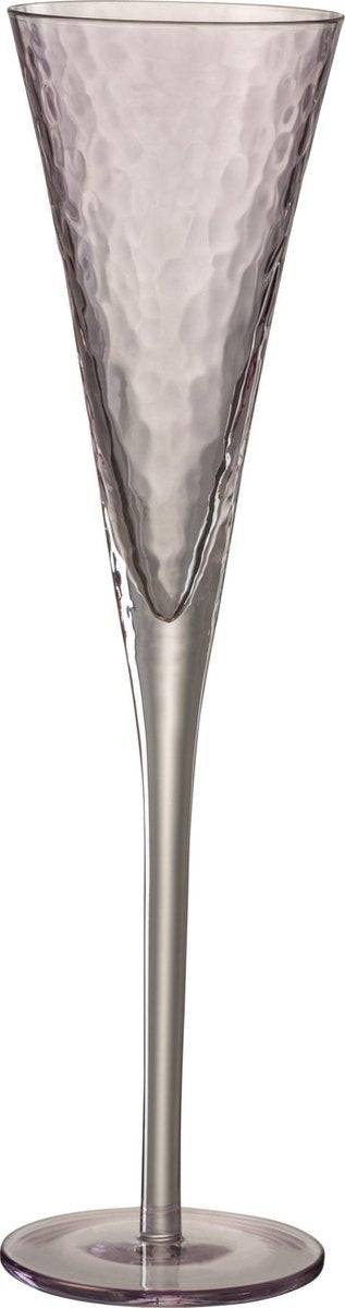 J-Line Champagneglas Oneffen Glas Paars