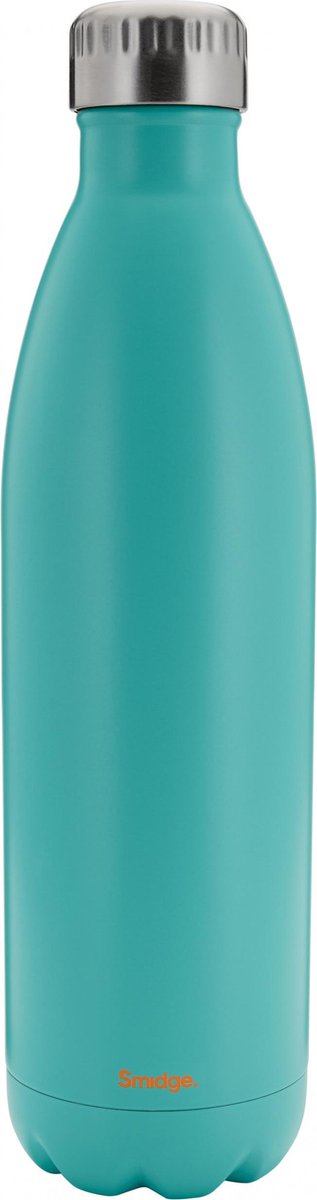 Smidge Thermosfles On The Go 750 Ml Rvs Turquoise/zilver