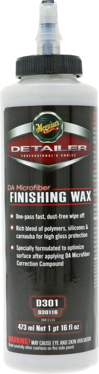 Meguiar's Professional DA Microfiber Finishing Wax - 473ml