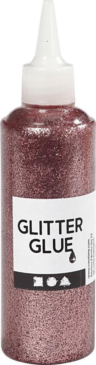 Creotime Glitterlijm Zalmroze 118 Ml