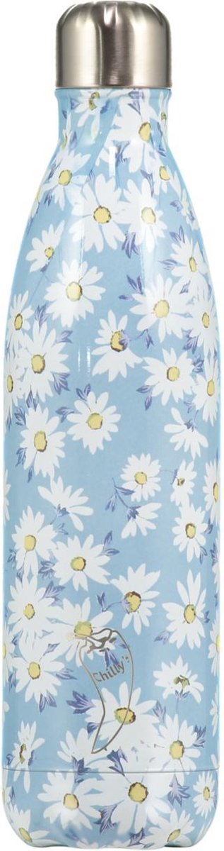 Chilly's Bottle Drink- & Thermosfles Bloemen Daisy 750 ml