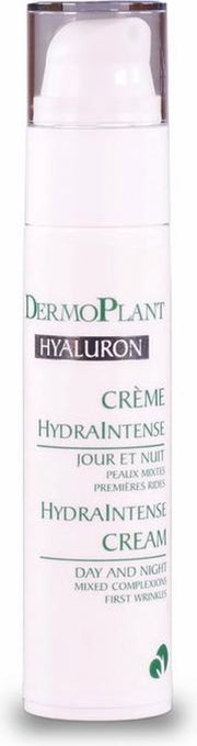 DERMOPLANT HYDRAINTENSE Creme - Met drievoudig moleculair gewicht hyaluronzuur en aloe vera - Biologisch - Allergenvrij - 50ml