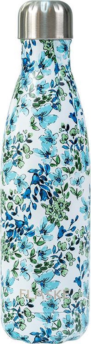 FLASKE Flora RVS Thermosfles - 500ml - Drinkfles - Waterfles - Thermofles