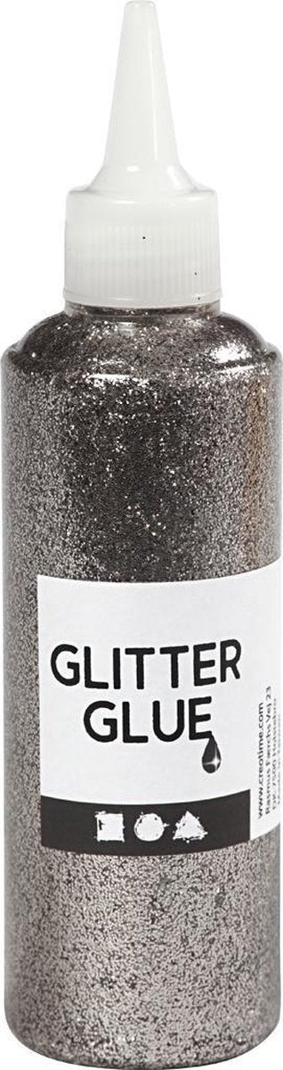 Creotime Glitterlijm Zilver 118 Ml