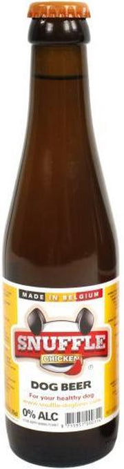 25 cl Snuffle hondenbier kipsmaak in glazen fles hondenvoer